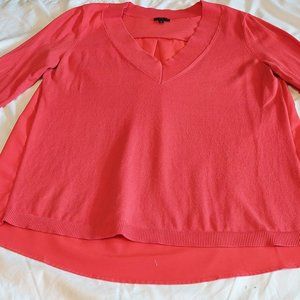 Red sweater blouse